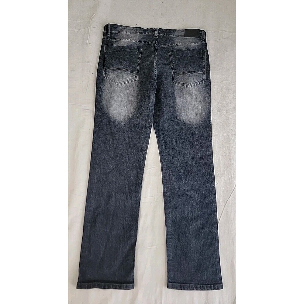 Southpole Skinny Jeans Mens 38x32 Dark Wash Faded Streetwear Denim Pants - Picture 12 of 12